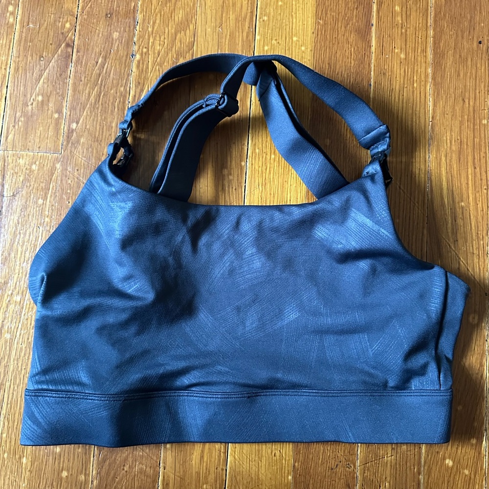 Women's nursing/pumping graphite brushed Sports Bra